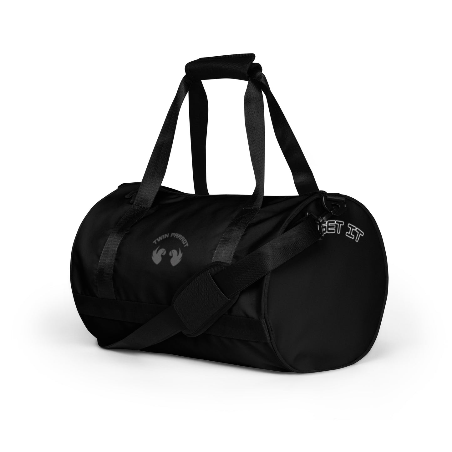 Level Up Your Gym Look: All-Over Print Duffel Bag (Water-Resistant & Durable)