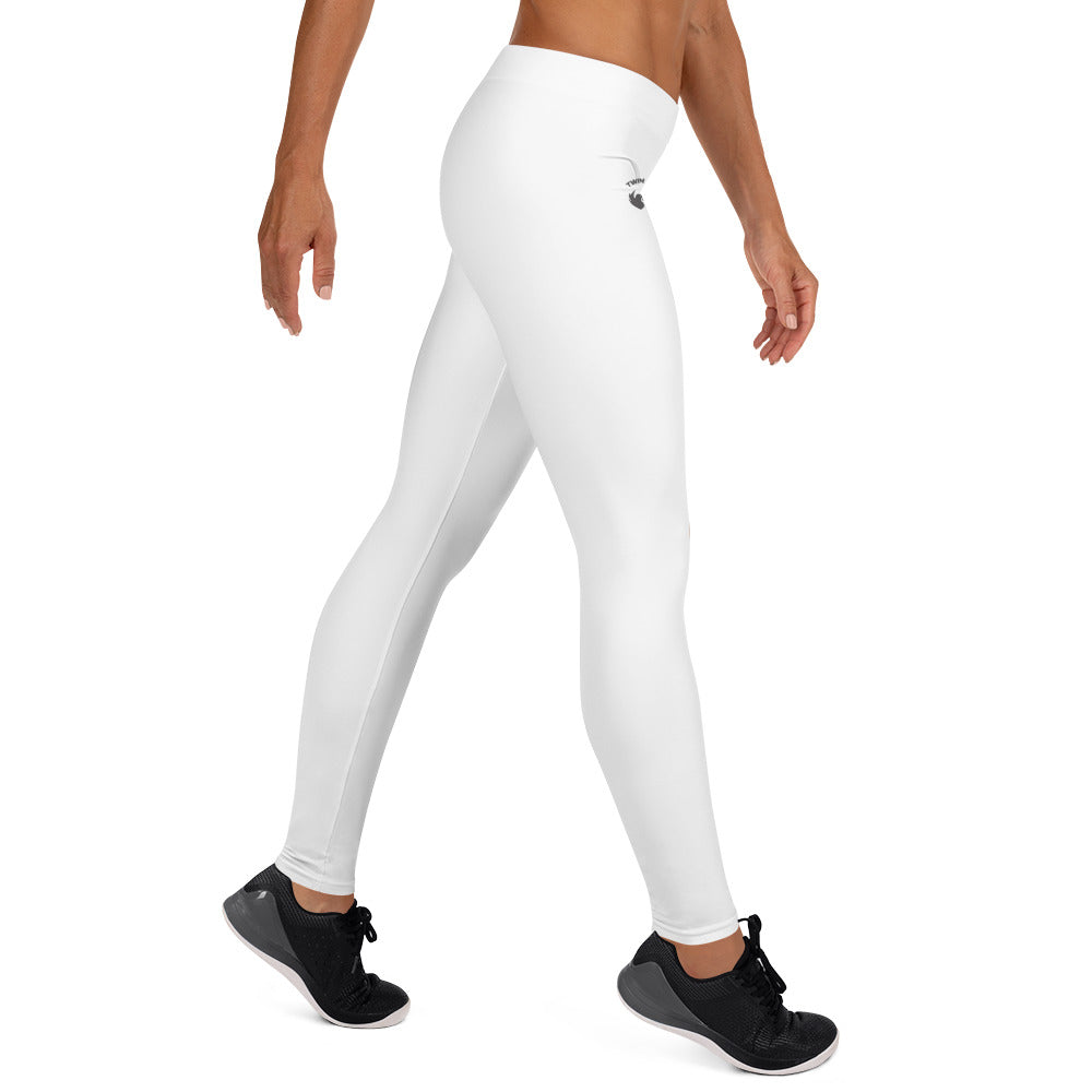 Luxe Comfort™ White Leggings: Sustainable Stretch & Sun Protection (UPF 50+)