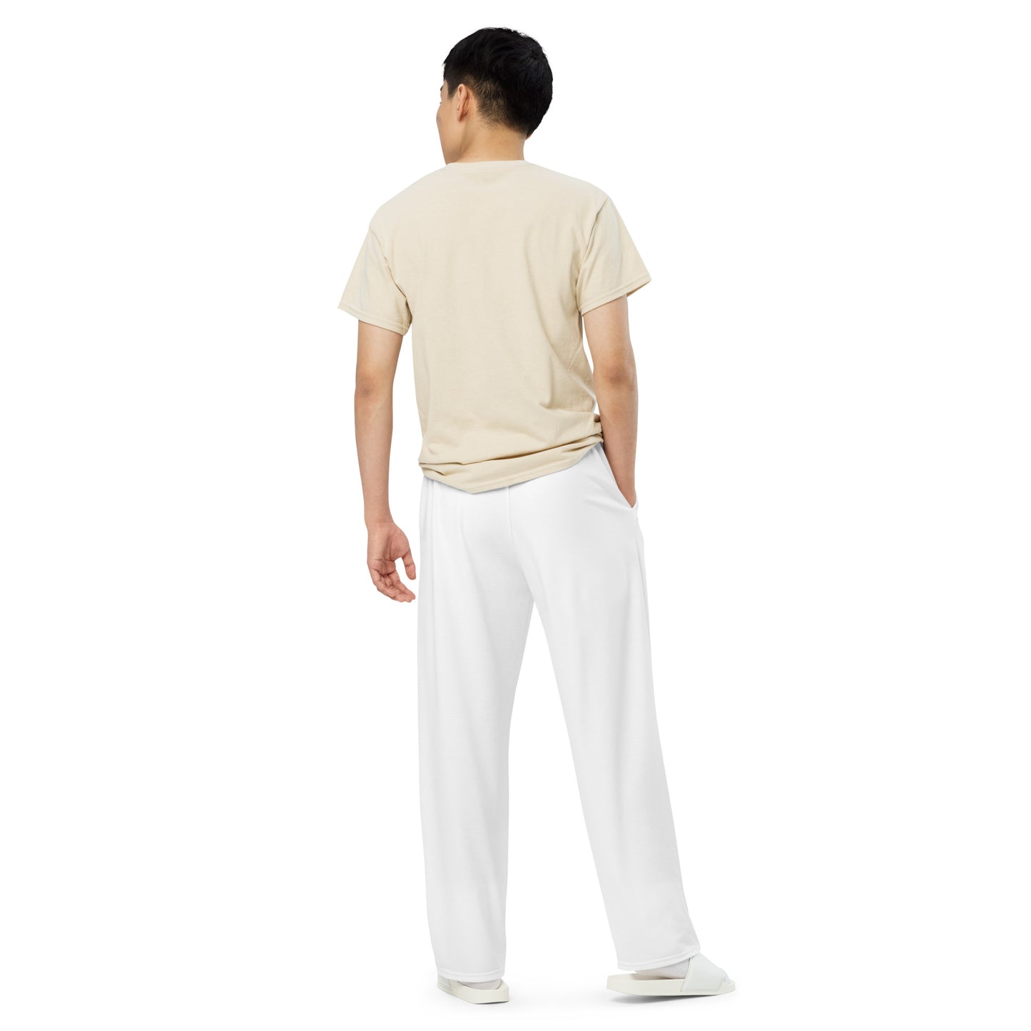 Unisex wide-leg pants (White)