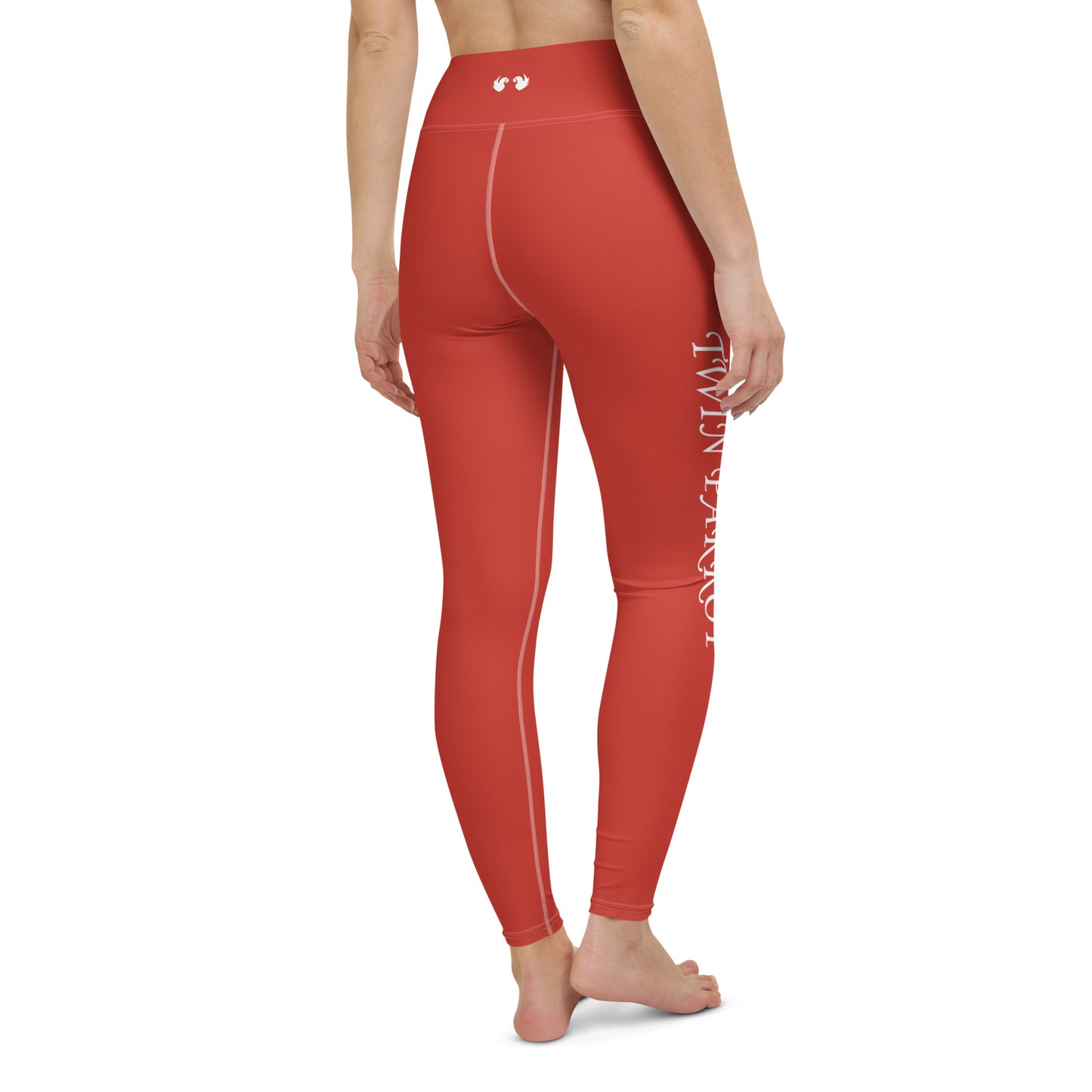 Luxe Red Yoga Leggings: Made-to-Move Comfort, Made-to-Minimize Waste