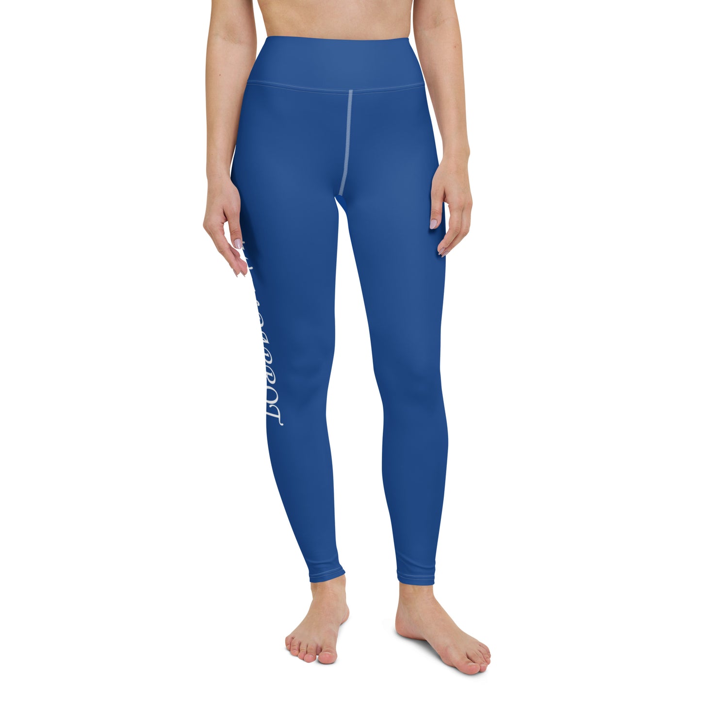 Embrace Flow: High-Waisted Yoga Leggings in Serene Blue
