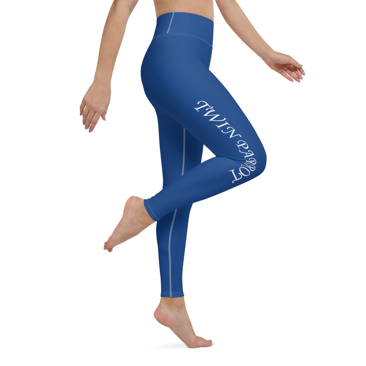 Embrace Flow: High-Waisted Yoga Leggings in Serene Blue