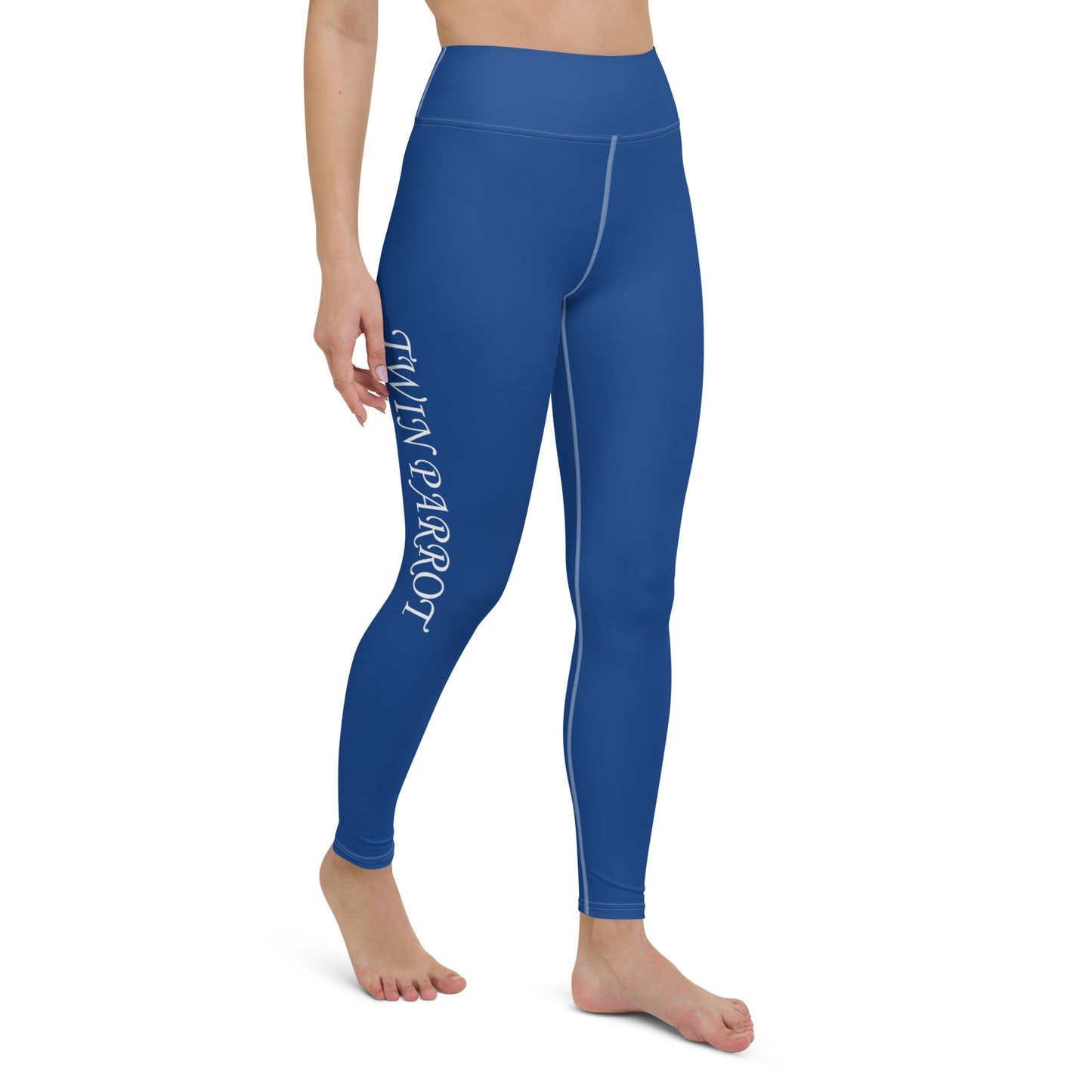Embrace Flow: High-Waisted Yoga Leggings in Serene Blue