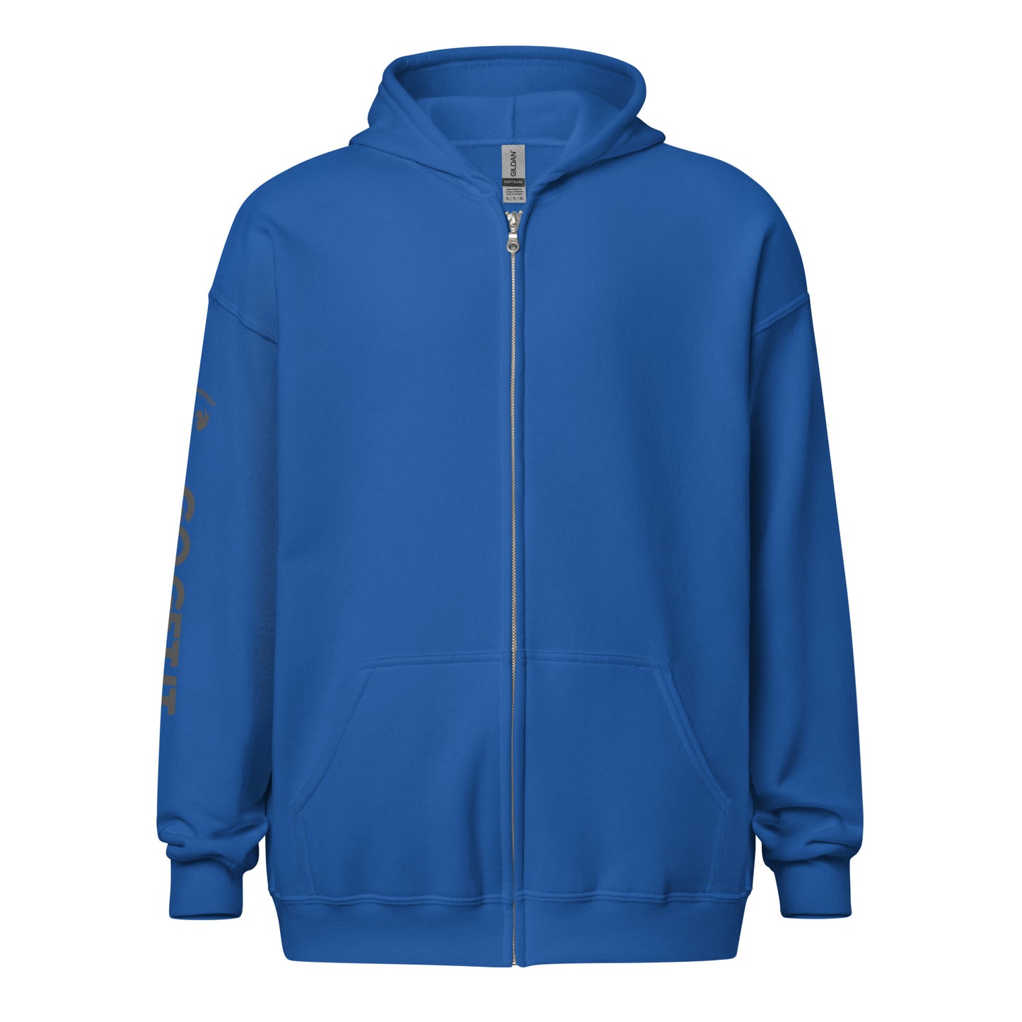 Eco-Friendly Cozy Sanctuary: Unisex Heavy Blend Zip Hoodie (Safety Green)