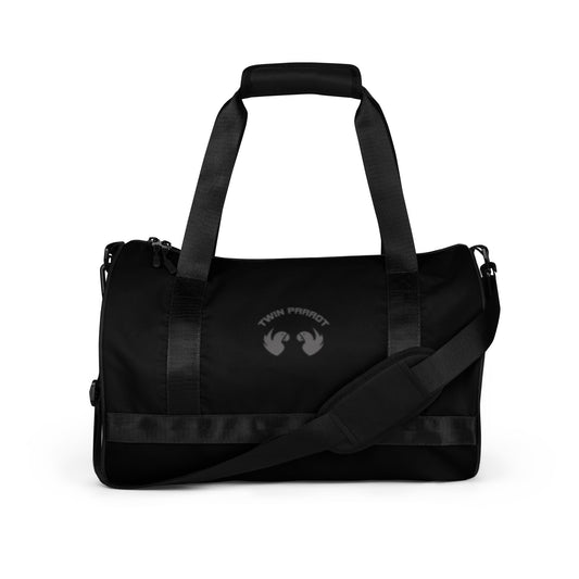 Level Up Your Gym Look: All-Over Print Duffel Bag (Water-Resistant & Durable)