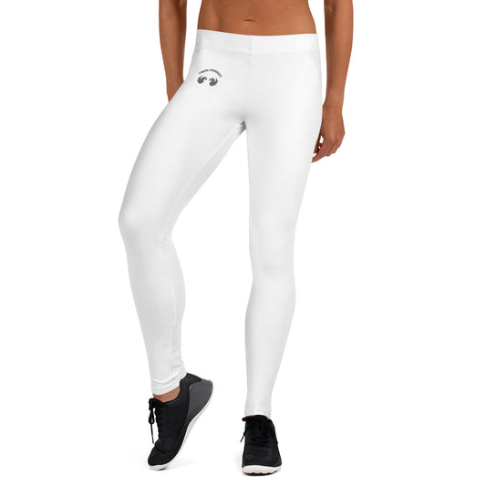 Luxe Comfort™ White Leggings: Sustainable Stretch & Sun Protection (UPF 50+)