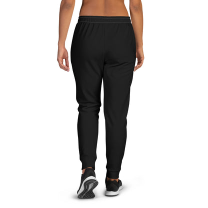 Embody Weekend Bliss: Women's Recycled Slim Fit Black Joggers