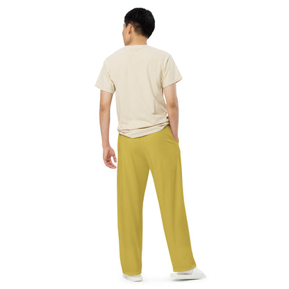 Unisex wide-leg pants (Mustard Yellow)