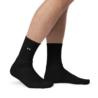 Level Up Your Comfort: Premium Embroidered Socks with Cloud-Like Cushioning (Made in USA)