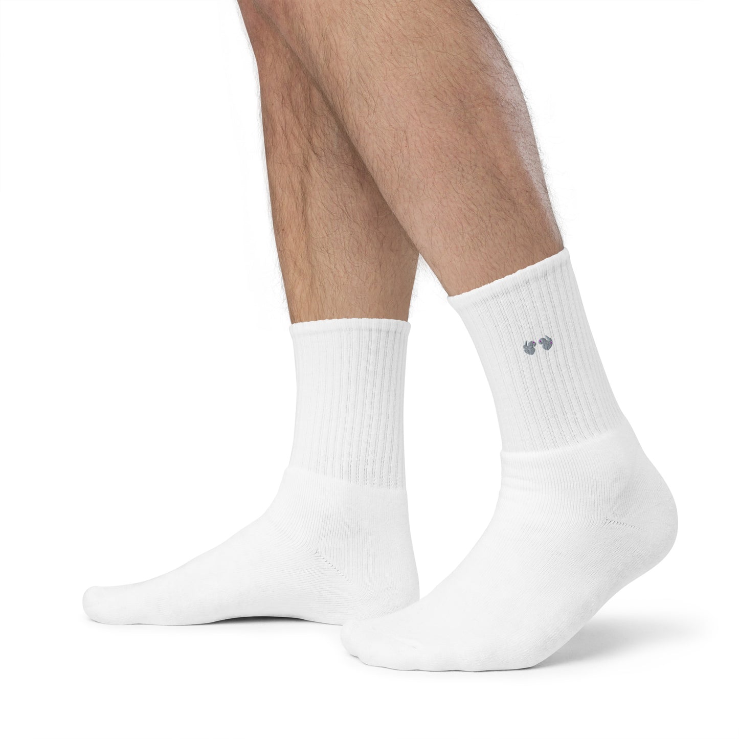 Level Up Your Comfort: Premium Embroidered Socks with Cloud-Like Cushioning (Made in USA)